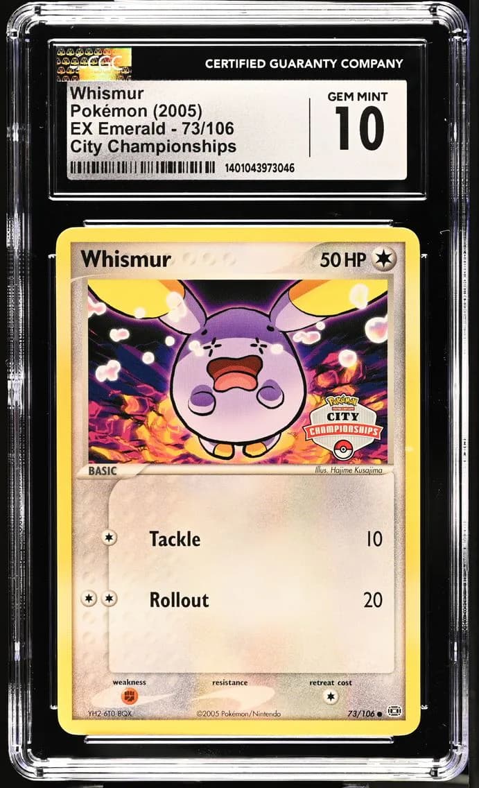 Whismur, EX Emerald, CGC 10
