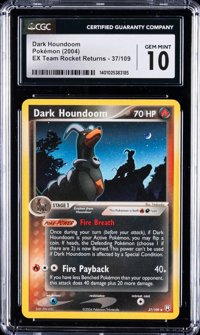 Dark Houndoom, EX Team Rocket Returns, CGC 10