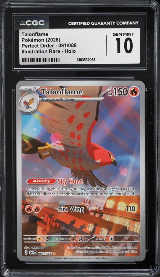 Talonflame, Perfect Order, CGC 10