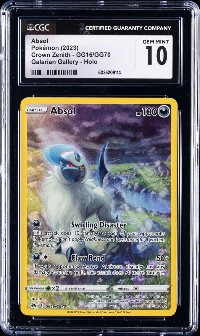 Absol, Crown Zenith, CGC 10