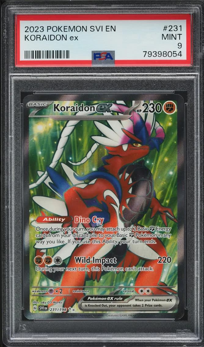 Scarlet & Violet Koraidon EX, Scarlet & Violet, PSA 9