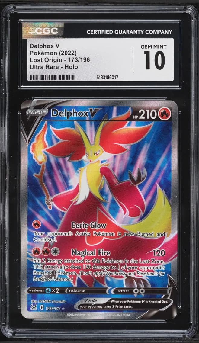 Delphox V, Lost Origin, CGC 10