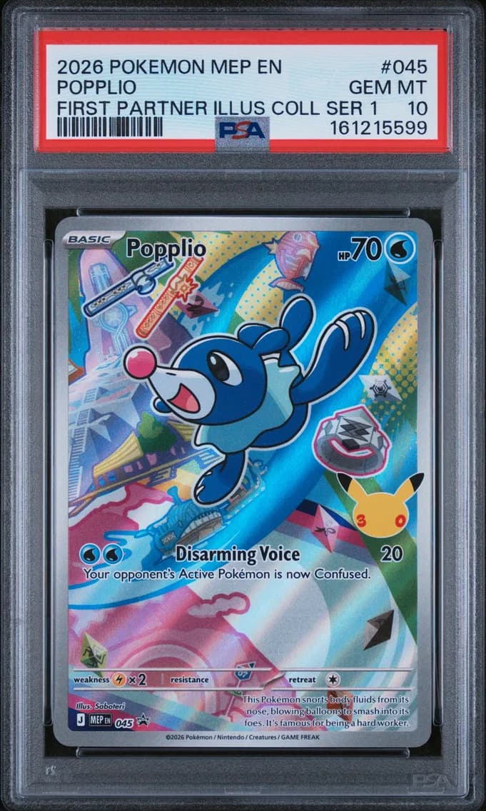 Popplio, Me Black Star Promo, PSA 10