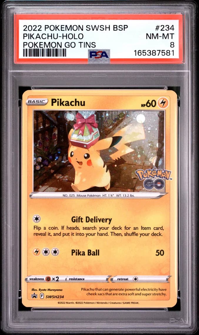 Pikachu-Holo, Swsh Black Star Promo, PSA 8