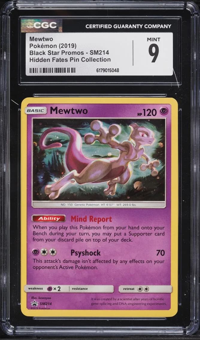 Mewtwo, Black Star Promos - Sun & Moon, CGC 9