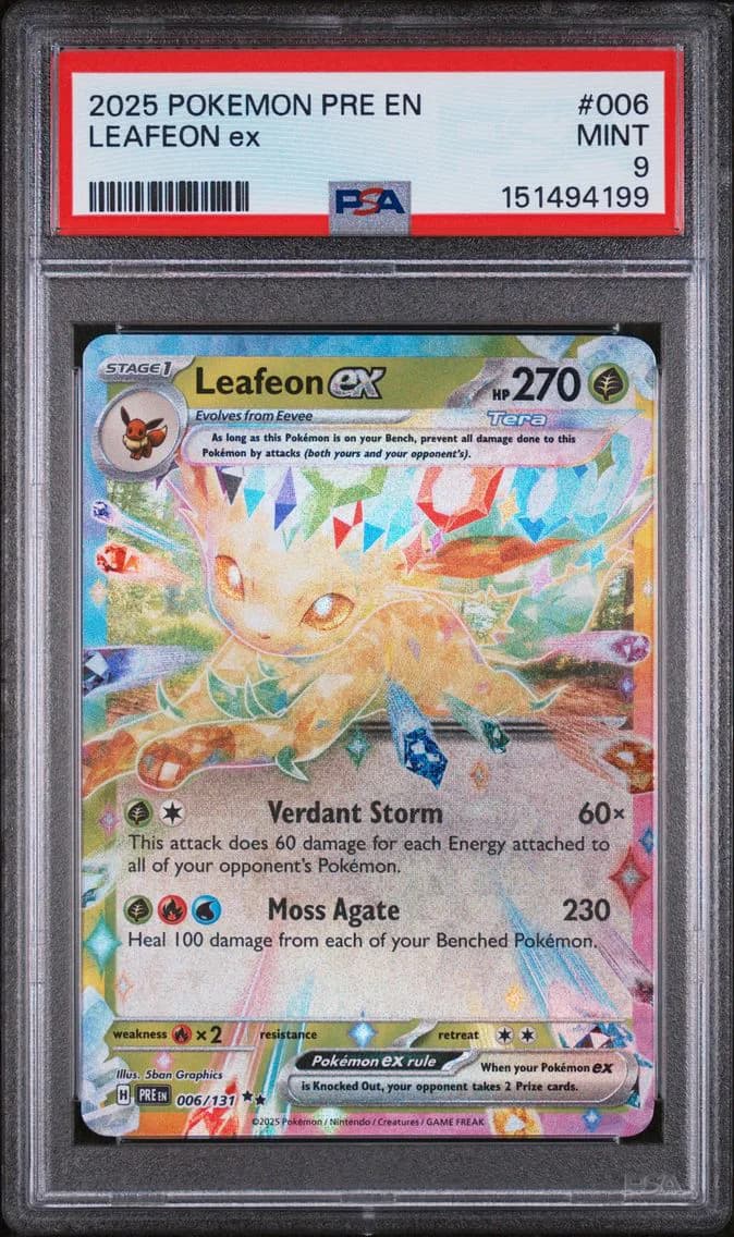 Leafeon EX, Prismatic Evolutions, PSA 9