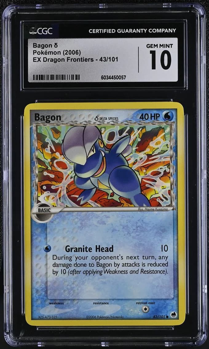 Bagon, EX Dragon Frontiers, CGC 10