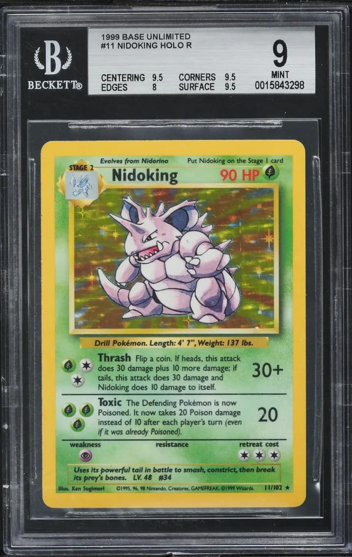 Nidoking-Holo, Base Unlimited, BGS 9