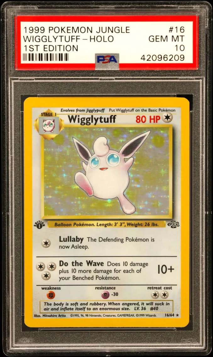 Wigglytuff-Holo 1st Edition, Jungle, PSA 10