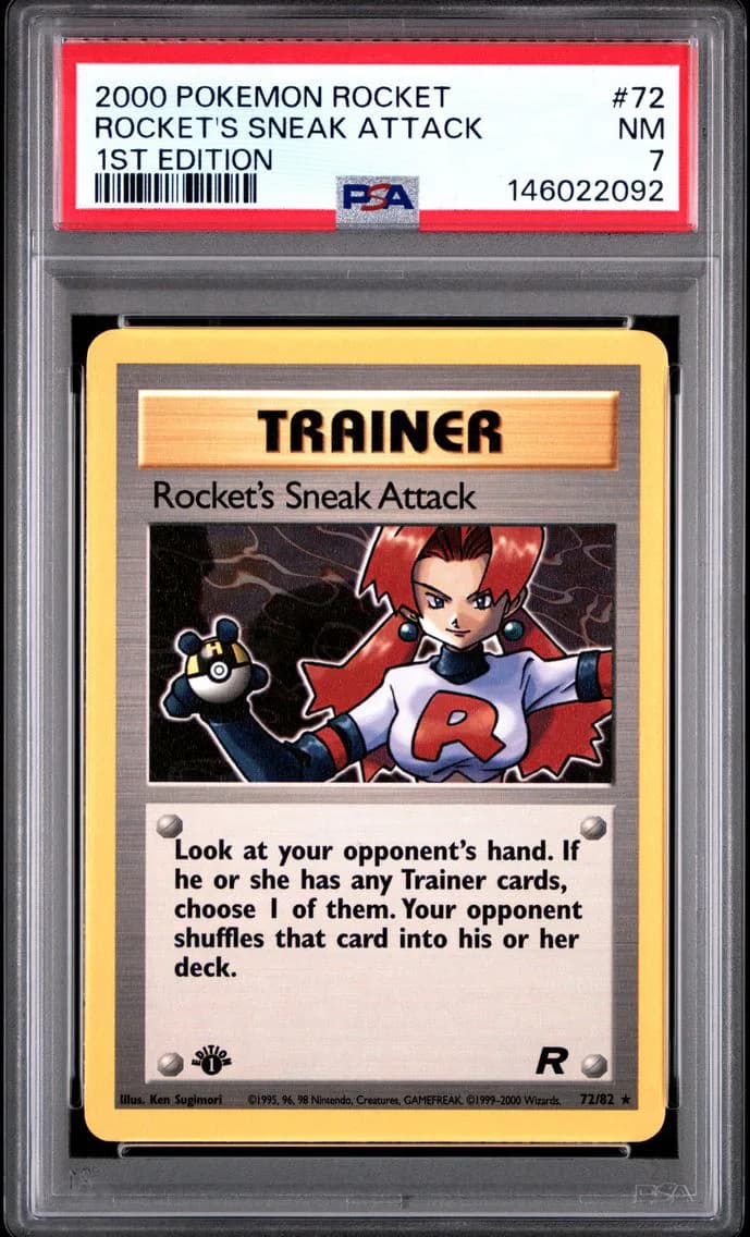 Rocket's Sneak Attack 1st Edition, Rocket, PSA 7