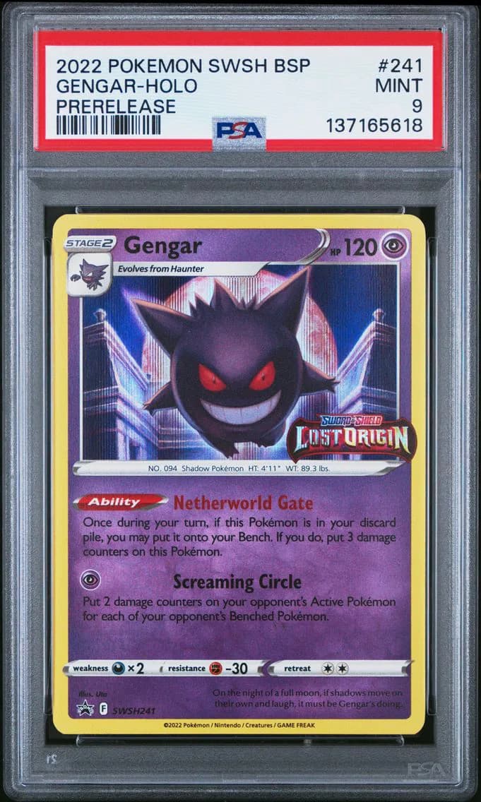 Gengar-Holo, Swsh Black Star Promo, PSA 9