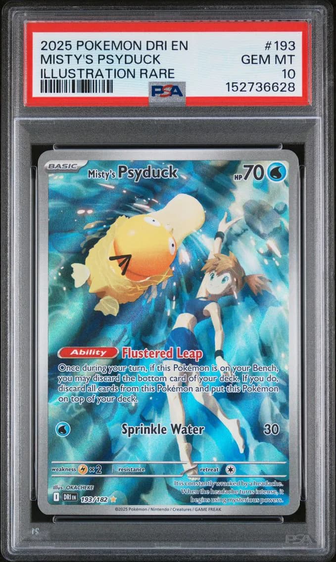Misty's Psyduck, Destined Rivals, PSA 10