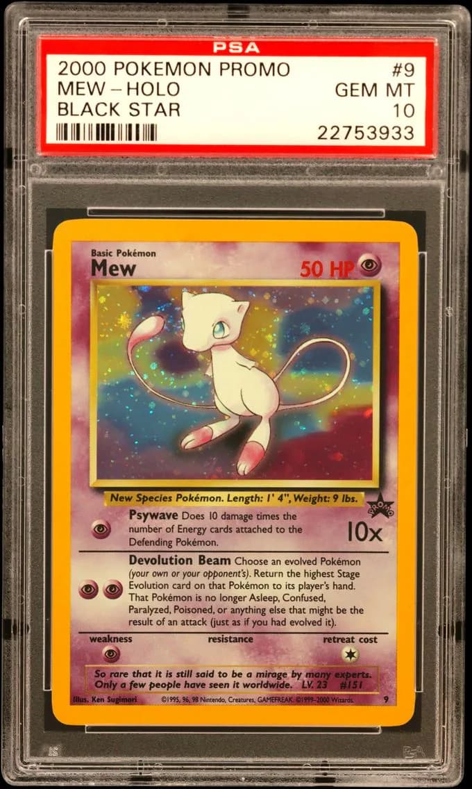 Mew-Holo, Promo Black Star, PSA 10