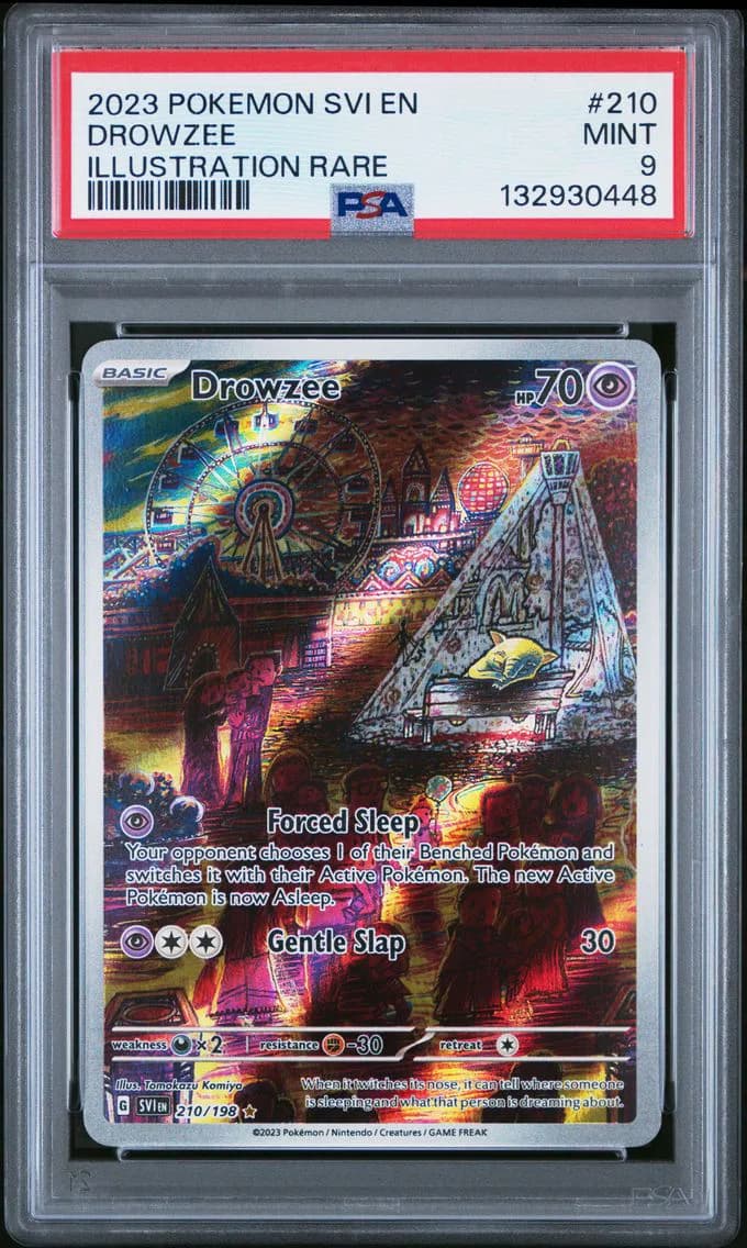 Drowzee, Scarlet & Violet, PSA 9