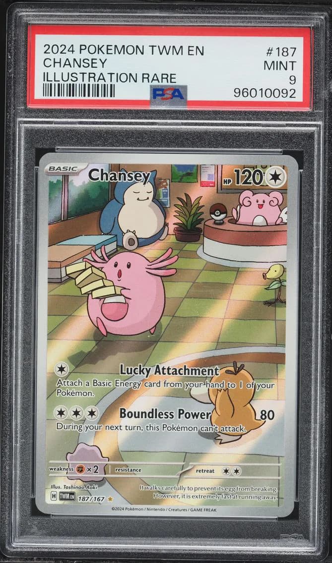 Chansey, Twilight Masquerade, PSA 9