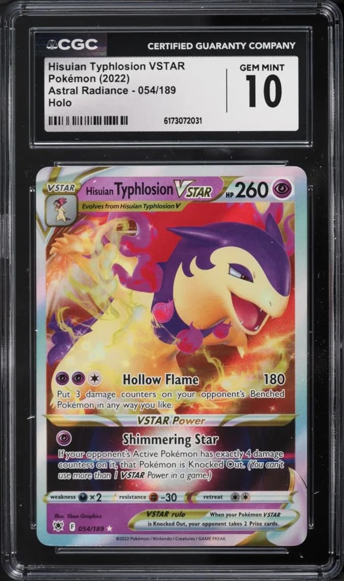 Hisuian Typhlosion VSTAR, Astral Radiance, CGC 10
