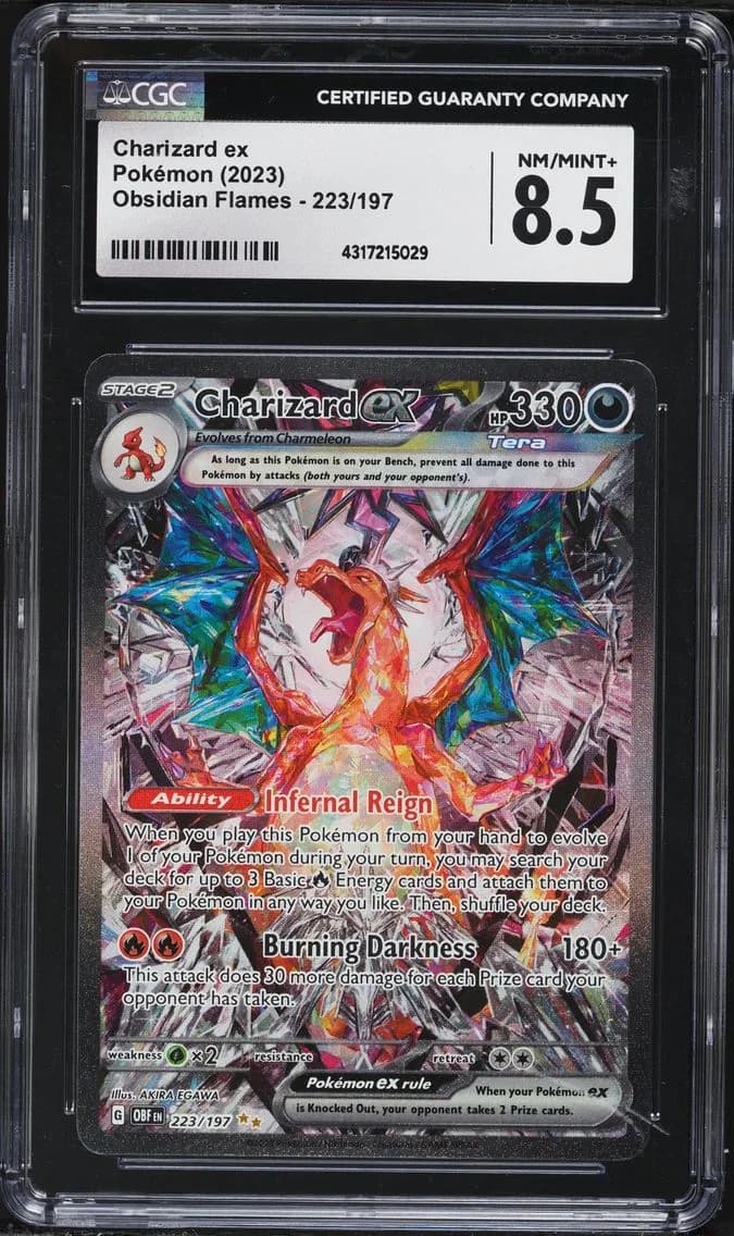 Charizard EX, Obsidian Flames, CGC 8.5