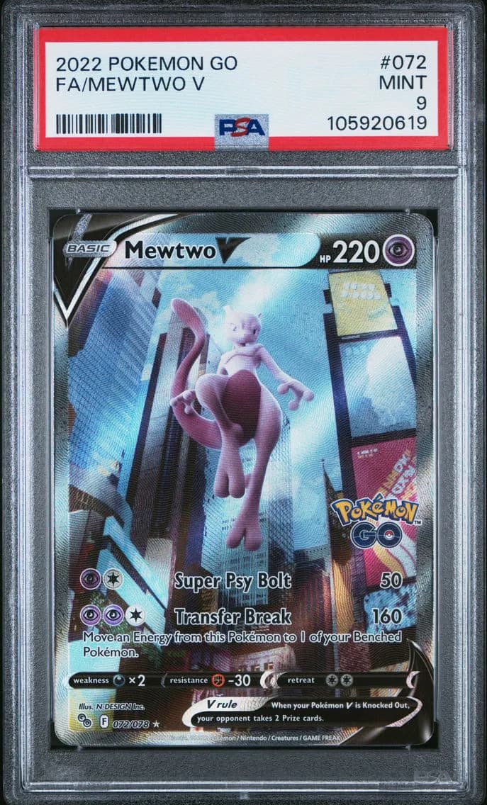 Mewtwo V, Go, PSA 9