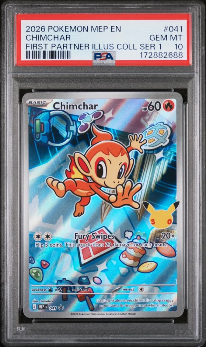 Chimchar, Me Black Star Promo, PSA 10