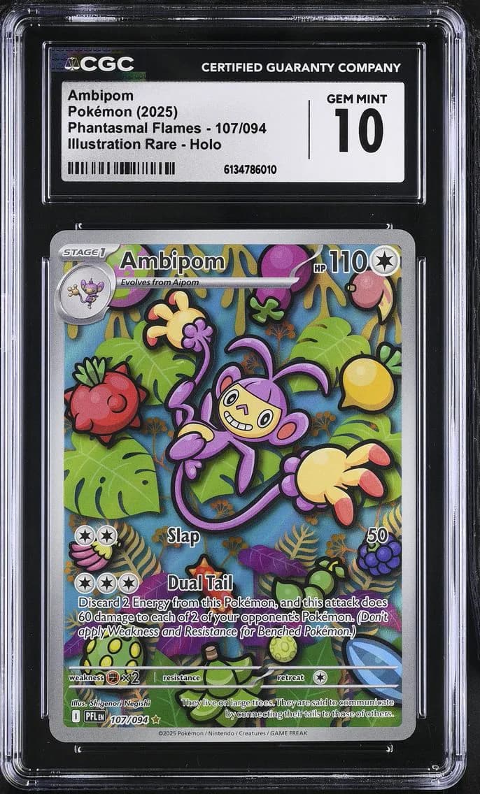 Ambipom, Phantasmal Flames, CGC 10