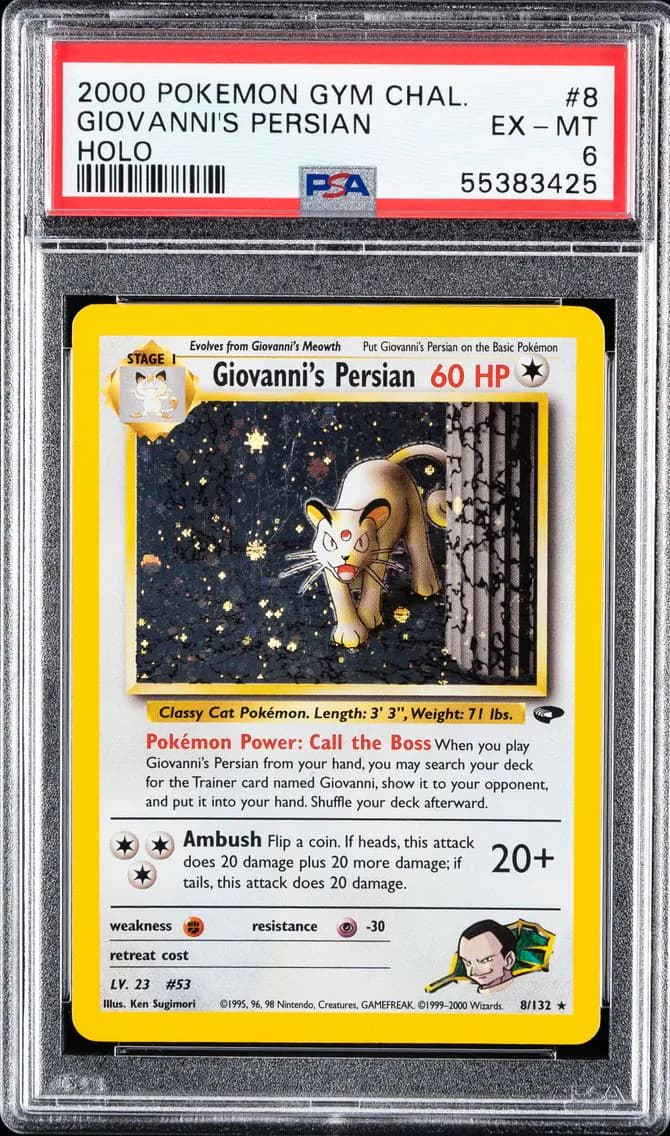 Giovanni's Persian, Gym Challenge, PSA 6