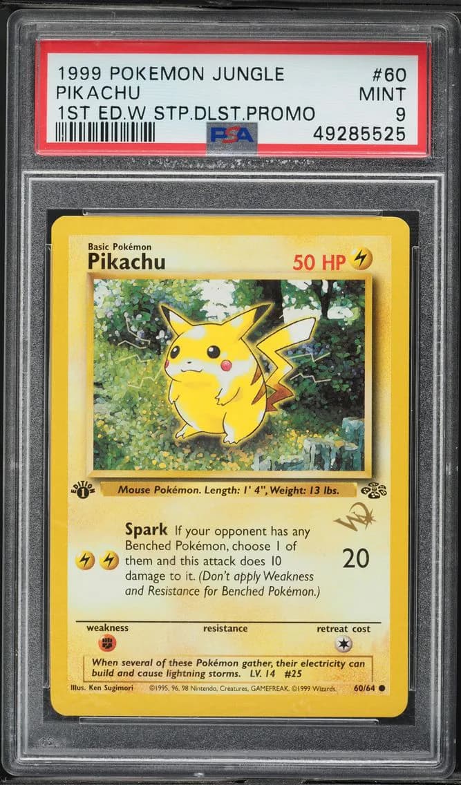 Pikachu, Jungle, PSA 9