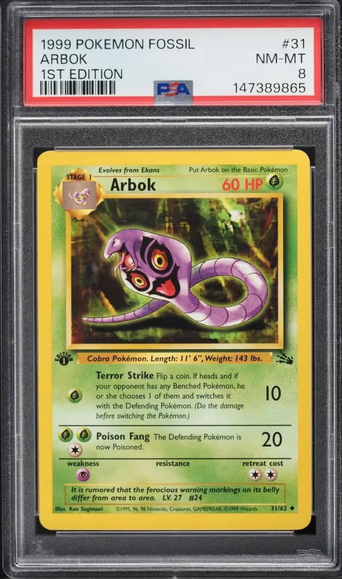 Arbok, Fossil, PSA 8