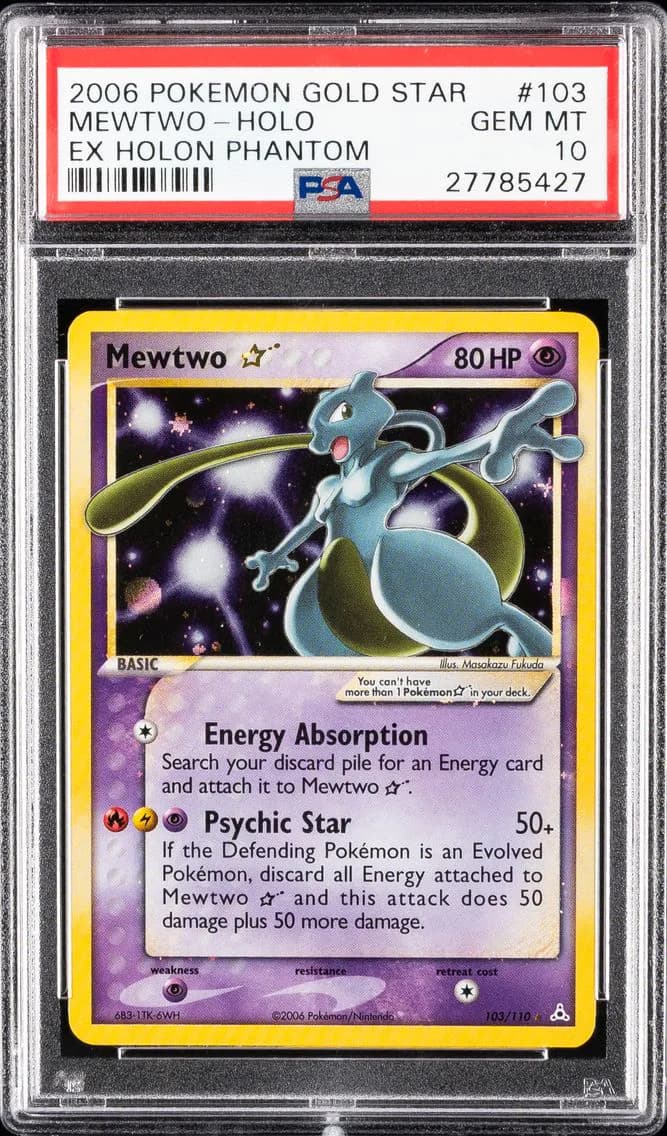Mewtwo-Holo, EX Holon Phantoms, PSA 10