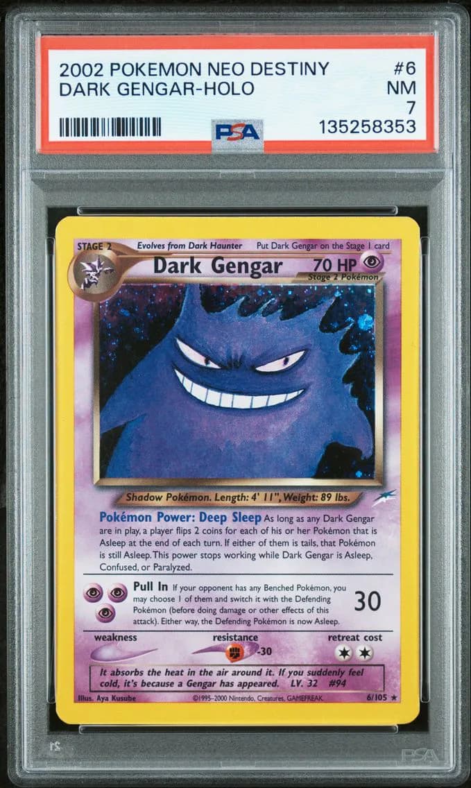 Dark Gengar-Holo, Neo Destiny, PSA 7