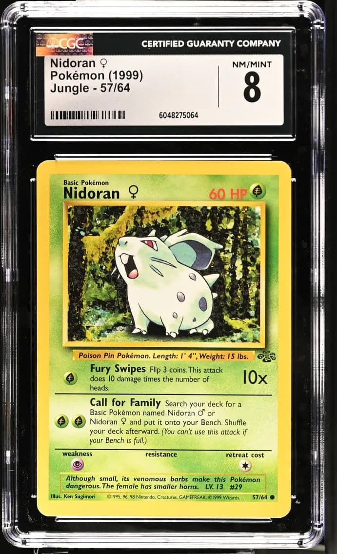 Nidoran, Jungle - Unlimited, CGC 8