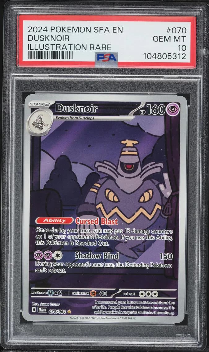 Dusknoir, Shrouded Fable, PSA 10