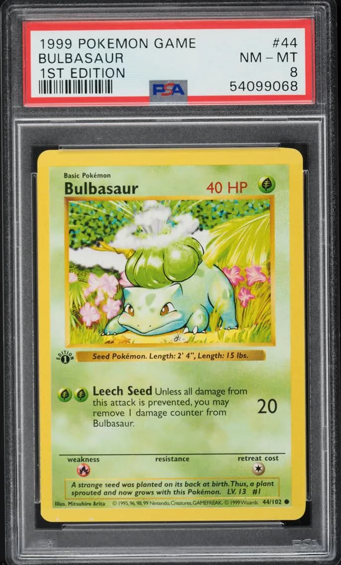 Bulbasaur, Game, PSA 8