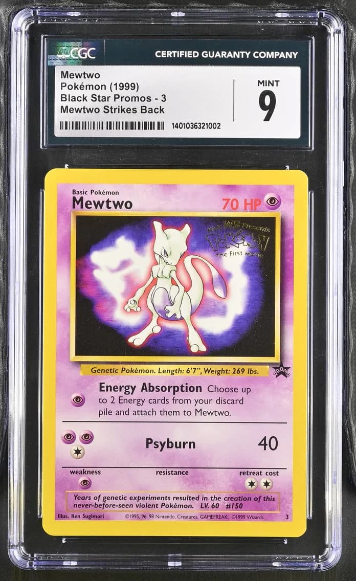 Mewtwo, Black Star Promos - WotC, CGC 9