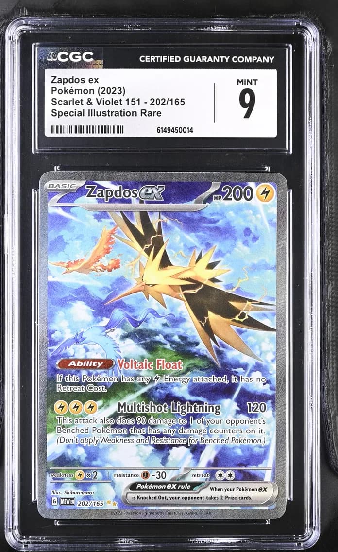 Zapdos ex, Scarlet & Violet 151, CGC 9