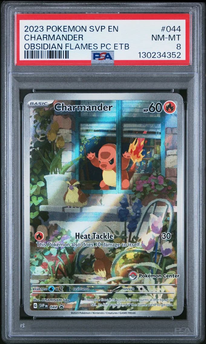 Charmander, SV Black Star Promo, PSA 8