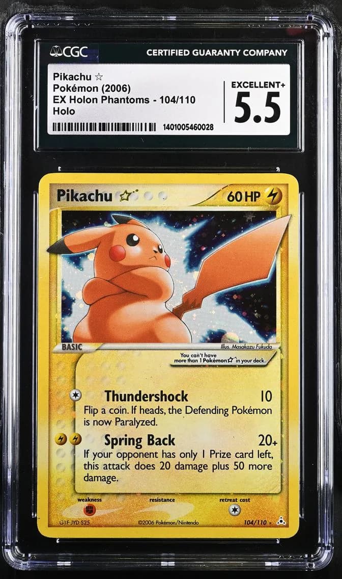 Pikachu, EX Holon Phantoms, CGC 5.5