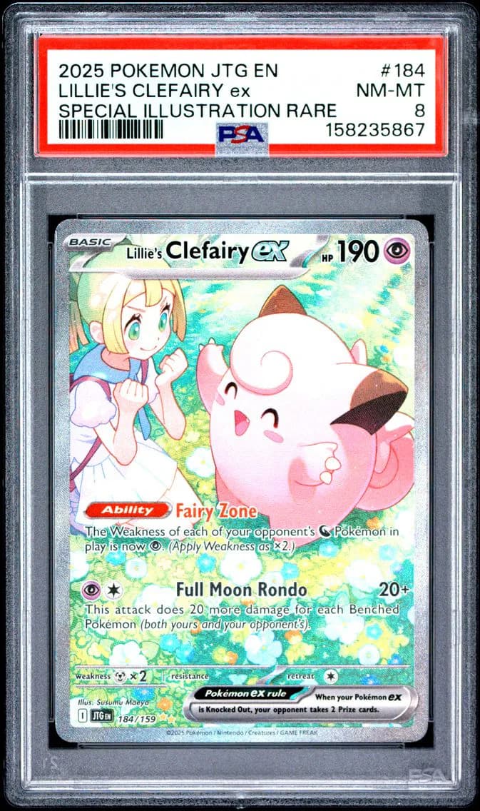 Lillie's Clefairy EX, Journey Together, PSA 8