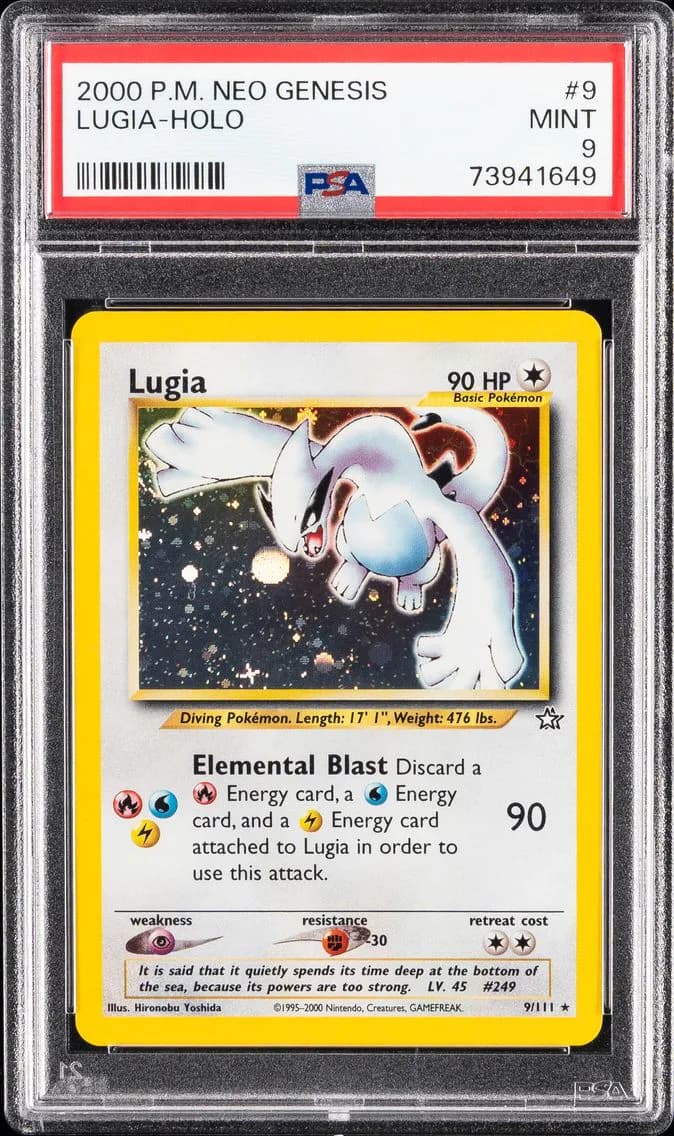 Lugia-Holo, Neo Genesis, PSA 9