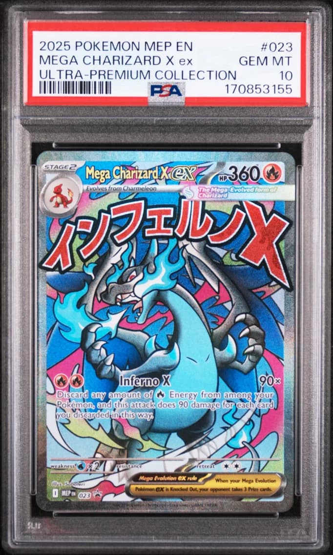 Mega Charizard X EX, Me Black Star Promo, PSA 10