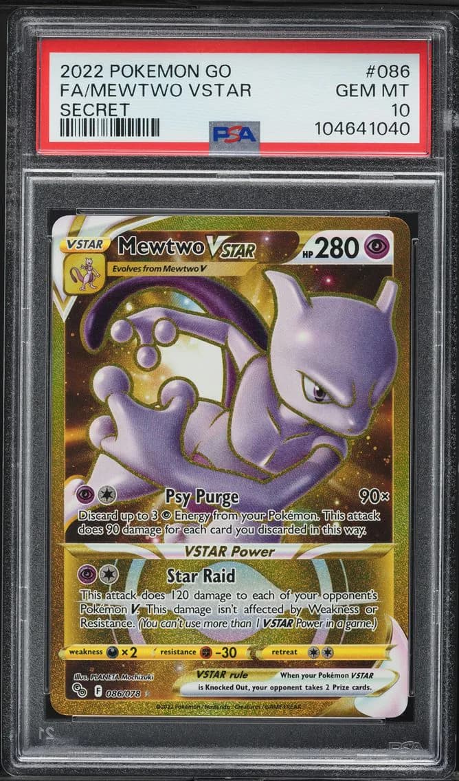 Mewtwo VSTAR, Go, PSA 10