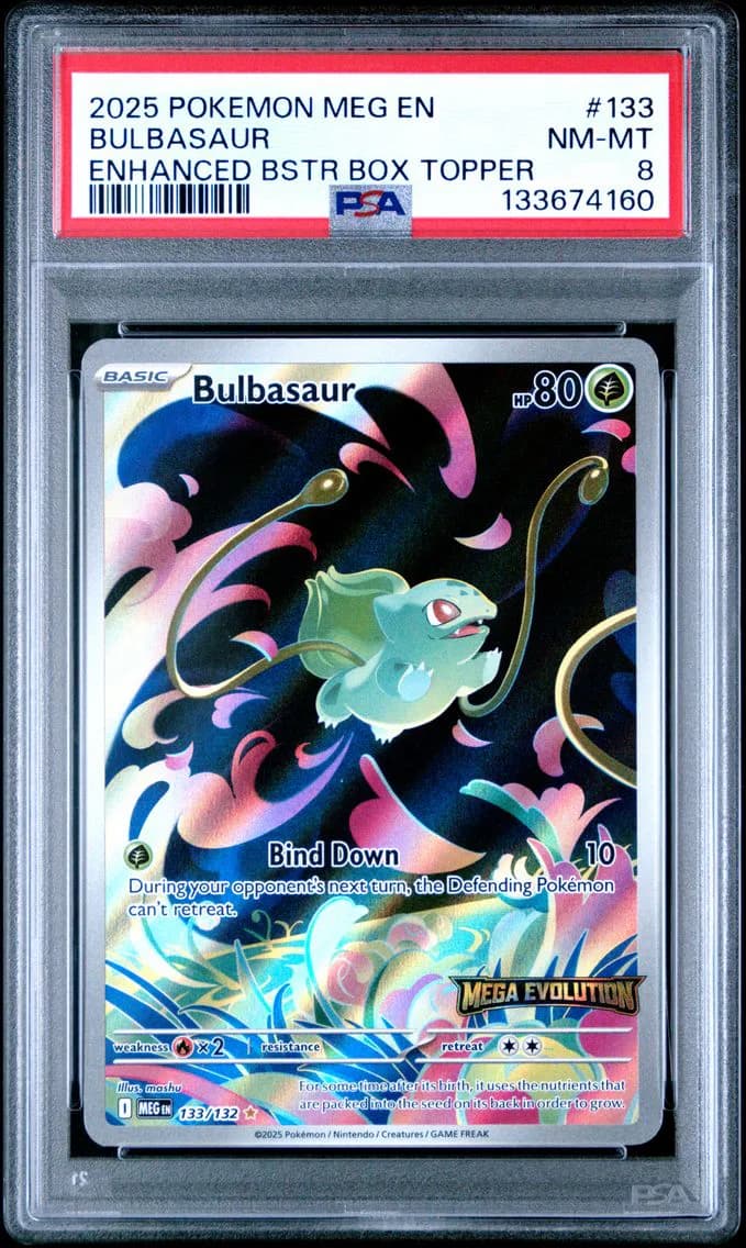 Bulbasaur, Mega Evolution, PSA 8