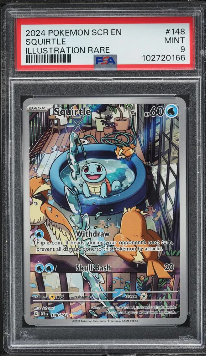 Squirtle, Stellar Crown, PSA 9