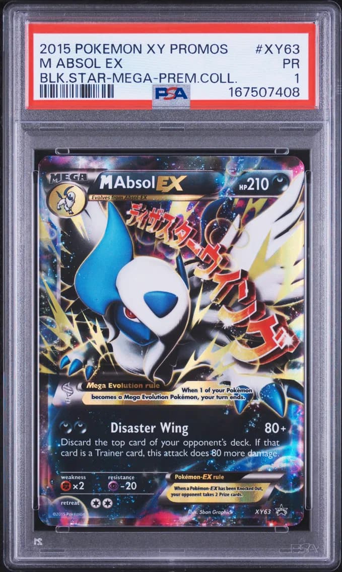 M Absol EX, XY Black Star Promos, PSA 1