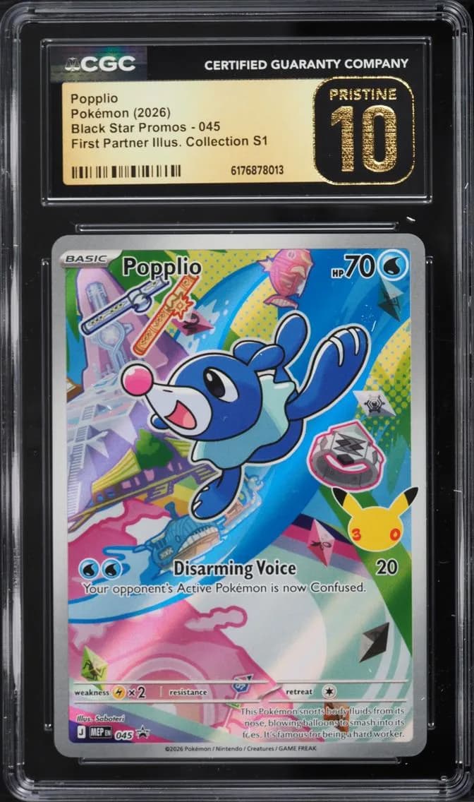 Popplio, Black Star Promos - Mega Evolution MEP EN, CGC 10