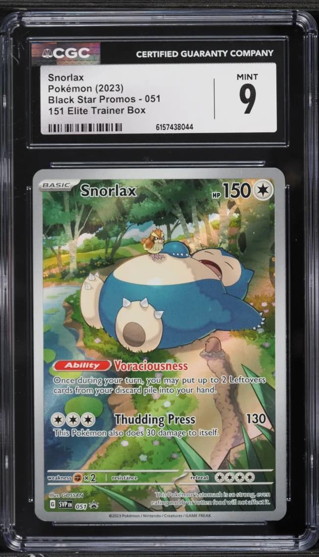 Snorlax, Black Star Promos - Scarlet & Violet SVPEN, CGC 9