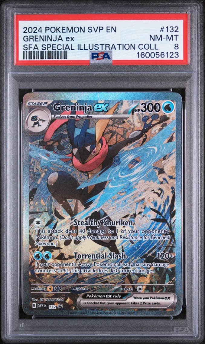 Greninja EX, SV Black Star Promo, PSA 8