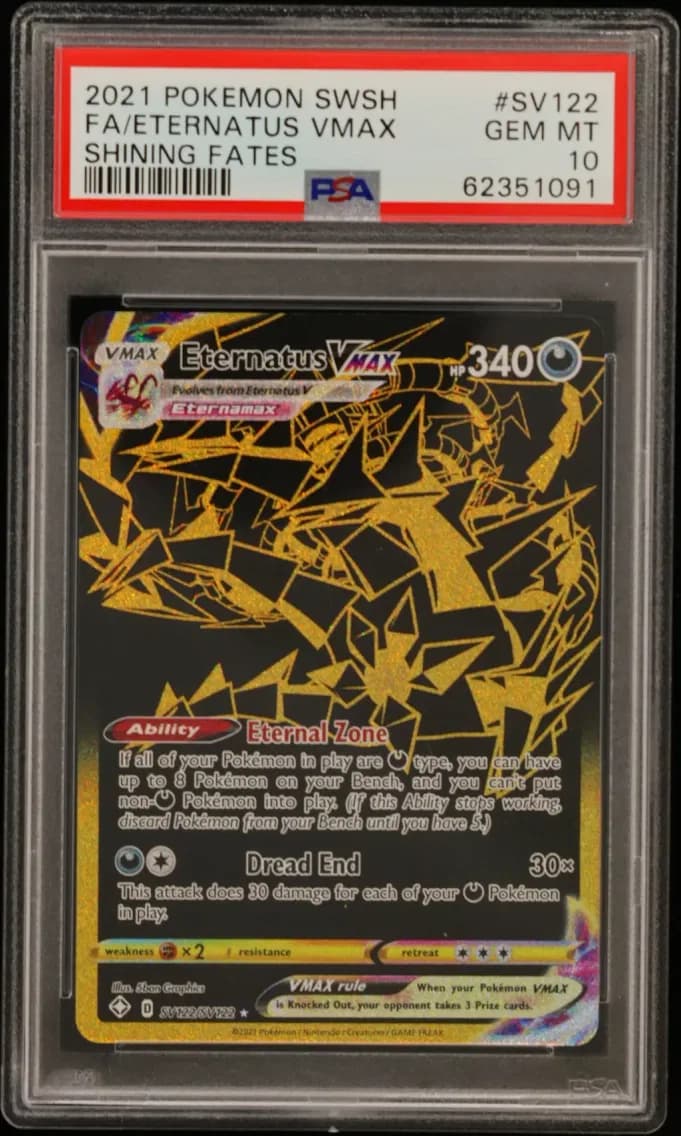 Eternatus VMAX, Sword & Shield Shining Fates, PSA 10