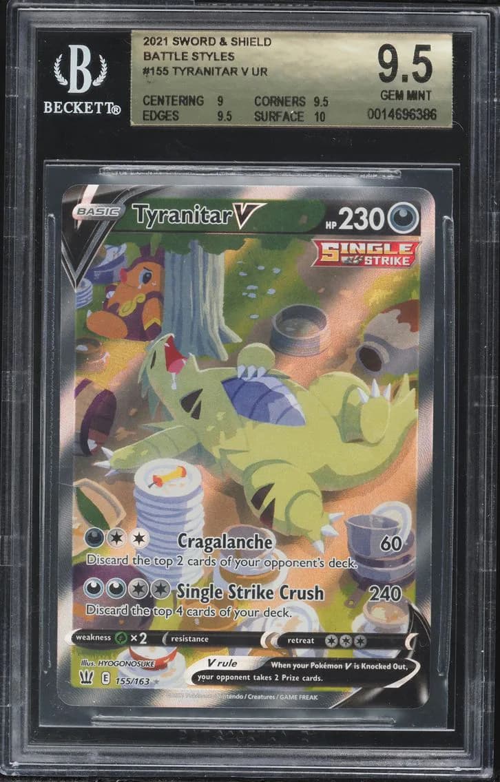 Tyranitar V, Sword and Shield Battle Styles, BGS 9.5