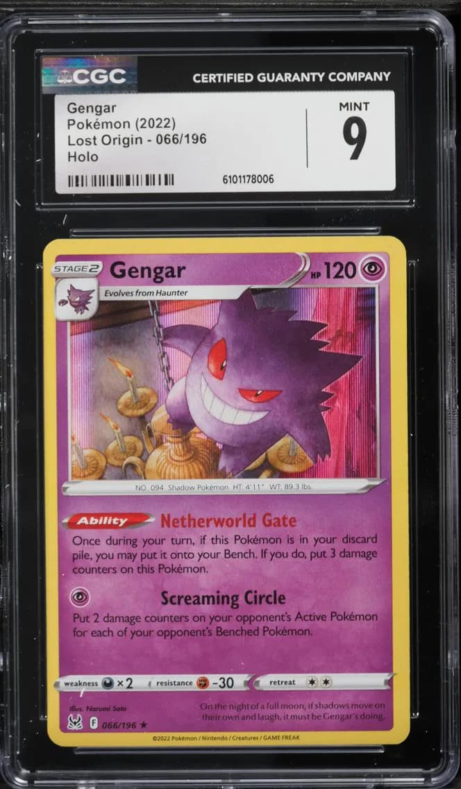 Gengar-Holo, Lost Origin, CGC 9