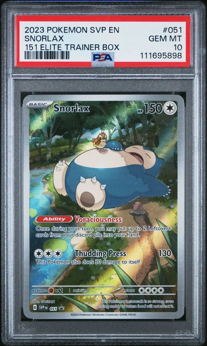 Snorlax, SV Black Star Promo, PSA 10